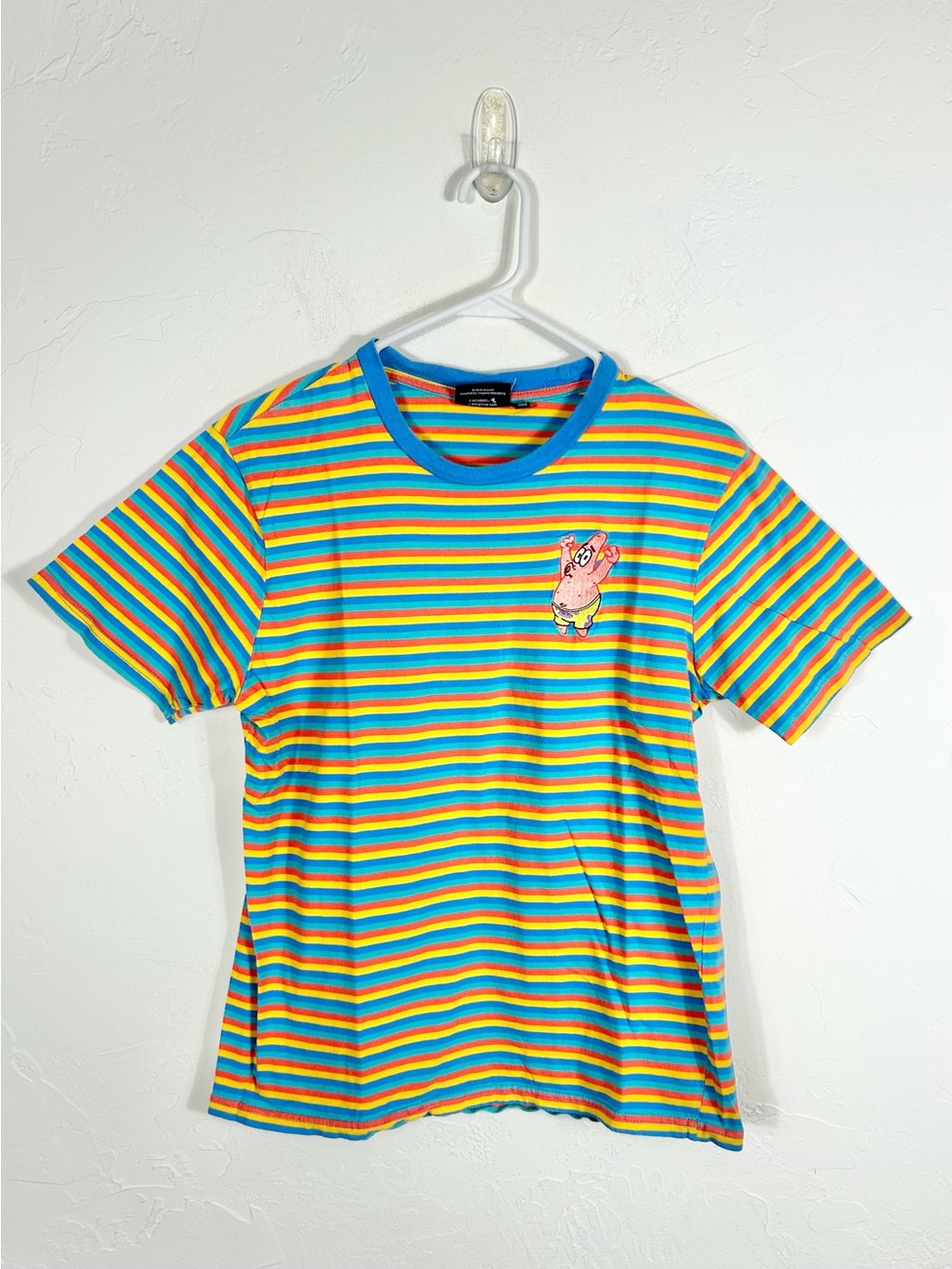 Nickelodeon SpongeBob SquarePants Patrick Star Embroidered Rainbow Stripe